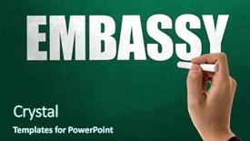  Presentation with embassy - Slides enhanced with embassy background and a forest green colored foreground