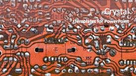  Presentation with livre electronic - Theme enhanced with embedded software - electronic plate background background and a coral colored foreground