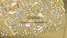  Presentation with circuit - Theme with embedded software - old electronic circuit plate background background and a coral colored foreground