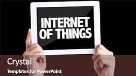  Presentation with embedded system - Presentation design having embedded system - tablet pc with text internet background and a tawny brown colored foreground