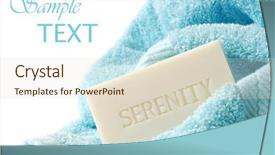  Presentation with soap - Cool new PPT theme with embossed soap with bath towel backdrop and a lemonade colored foreground