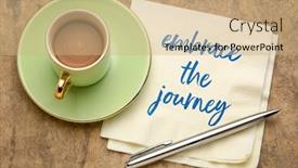  Presentation with personal development - Colorful PPT theme enhanced with embrace-the-journey-inspirational-note backdrop and a coral colored foreground
