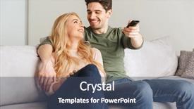  Presentation with movie theater loving couple - PPT theme with embracing change - portrait of a lovely young background and a ocean colored foreground