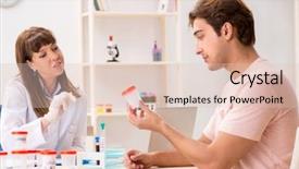  Presentation with sperm - Audience pleasing slide set consisting of embriology - male sperm donor visiting clinic backdrop and a lemonade colored foreground