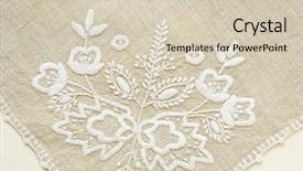  Presentation with napkin - Cool new presentation with embroidered napkin backdrop and a soft green colored foreground