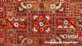  Presentation with rajasthan - Colorful presentation theme enhanced with embroidery - indian patchwork carpet in rajasthan backdrop and a tawny brown colored foreground