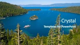  Presentation with tahoe - Colorful PPT theme enhanced with emerald bay lake tahoe backdrop and a ocean colored foreground