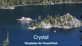  Presentation with tahoe - Beautiful slide deck featuring emerald bay lake tahoe backdrop and a ocean colored foreground