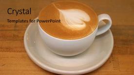  Presentation with energry drink - Presentation design consisting of emerald city - seattles favorite drink coffee background and a  colored foreground