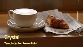  Presentation with coffee - Colorful presentation design enhanced with emerald city - seattles favorite drink coffee backdrop and a  colored foreground