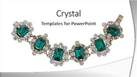  Presentation with fresh water splash green apple isolated white - Cool new theme with emerald gem - green necklace isolated on white backdrop and a white colored foreground