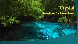  Presentation with krabi - Amazing PPT theme having emerald pool sra morakot backdrop and a tawny brown colored foreground