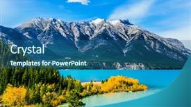  Presentation with abraham - Slides consisting of emerald water of abraham background and a ocean colored foreground