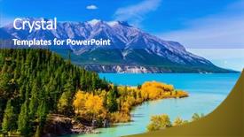  Presentation with abraham - Amazing slides having emerald water of the abraham backdrop and a cobalt blue colored foreground