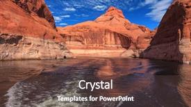 Presentation with powell river - Theme having emerald waters the lake powell background and a  colored foreground