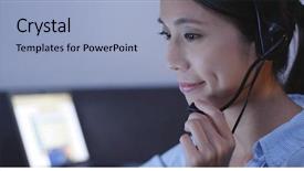  Presentation with emergency services - Presentation featuring emergency - customer services answering your call background and a light blue colored foreground