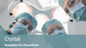  Presentation with three - Presentation theme having emergency - low angle view of three background and a seafoam green colored foreground