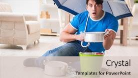  Presentation with neighbor - Audience pleasing presentation consisting of emergency - man at home dealing backdrop and a lemonade colored foreground