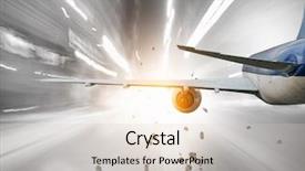  Presentation with modern medicine cardiology concept mixed - Slides consisting of emergency airflight - airliner in sky mixed media background and a lemonade colored foreground