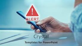  Presentation with security alert - Presentation having emergency-alert-security-message-pop and a light blue colored foreground