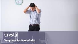  Presentation with maternity - Amazing slide set having emergency baby - happy dad waiting for news backdrop and a gray colored foreground