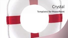  Presentation with clipping - Beautiful slides featuring emergency backup - lifebuoy with clipping path backdrop and a white colored foreground
