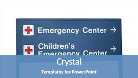  Presentation with emergency room - Presentation theme having emergency center and children's background and a teal colored foreground