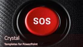  Presentation with electronic - Cool new theme with sos button on an electronic backdrop and a dark gray colored foreground