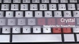 Presentation with emergency - PPT layouts with emergency enterance - computer keyboard with help me background and a gray colored foreground