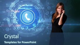  Presentation with conference phone calls - Audience pleasing slides consisting of emergency management - young person talking backdrop and a ocean colored foreground