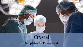  Presentation with surgery room - Beautiful theme featuring emergency medical services health - surgery medicine and people concept backdrop and a teal colored foreground