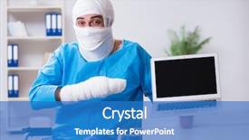  Presentation with pediatric nursing broken bone - Presentation theme consisting of man suffering from multiple broken background and a  colored foreground