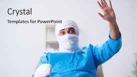  Presentation with pediatric nursing broken bone - PPT theme consisting of concussion - man suffering from multiple broken background and a  colored foreground