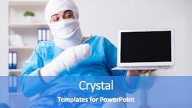  Presentation with pediatric nursing broken bone - Slides having concussion - man suffering from multiple broken background and a  colored foreground