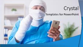  Presentation with pediatric nursing broken bone - Slide deck consisting of concussion - man suffering from multiple broken background and a  colored foreground