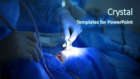  Presentation with moving patient to hospital bed - Cool new slides with nose tube - operating of patient in modern backdrop and a ocean colored foreground