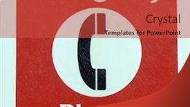  Presentation with emergency - Cool new presentation theme with emergency phone sign backdrop and a red colored foreground