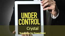  Presentation with emergency - Amazing presentation design having emergency planning - control backdrop and a tawny brown colored foreground