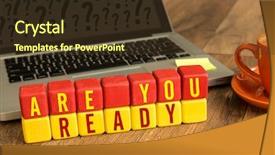  Presentation with emergency preparedness - Presentation theme with emergency preparedness - are you ready written background and a tawny brown colored foreground