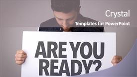  Presentation with are you ready - Cool new slide set with emergency preparedness - are you ready backdrop and a gray colored foreground