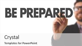  Presentation with emergency preparedness - Cool new theme with emergency preparedness - be prepared backdrop and a white colored foreground