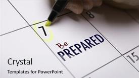  Presentation with emergency preparedness - Cool new presentation theme with emergency preparedness - be prepared backdrop and a white colored foreground