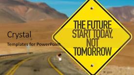  Presentation with today - PPT layouts with emergency preparedness - future start today not tomorrow background and a gold colored foreground