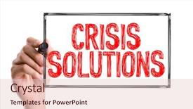  Presentation with emergency preparedness - Presentation design featuring emergency preparedness - hand with marker writing background and a lemonade colored foreground