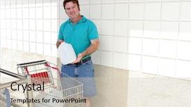  Presentation with emergency preparedness - Theme consisting of emergency preparedness - man demonstrating the importance background and a soft green colored foreground