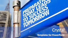  Presentation with emergency preparedness - Amazing presentation theme having emergency preparedness - preparation today leads to success backdrop and a teal colored foreground