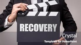  Presentation with emergency preparedness - Audience pleasing presentation theme consisting of emergency preparedness - recovery backdrop and a dark gray colored foreground