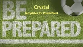  Presentation with emergency preparedness - Cool new theme with emergency preparedness - soccer field with the text backdrop and a tawny brown colored foreground