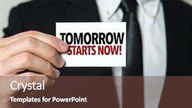  Presentation with future is now - Cool new PPT theme with emergency preparedness - tomorrow starts now backdrop and a tawny brown colored foreground