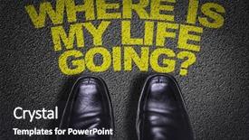  Presentation with emergency preparedness - Colorful slide set enhanced with emergency preparedness - top view of business shoes backdrop and a dark gray colored foreground